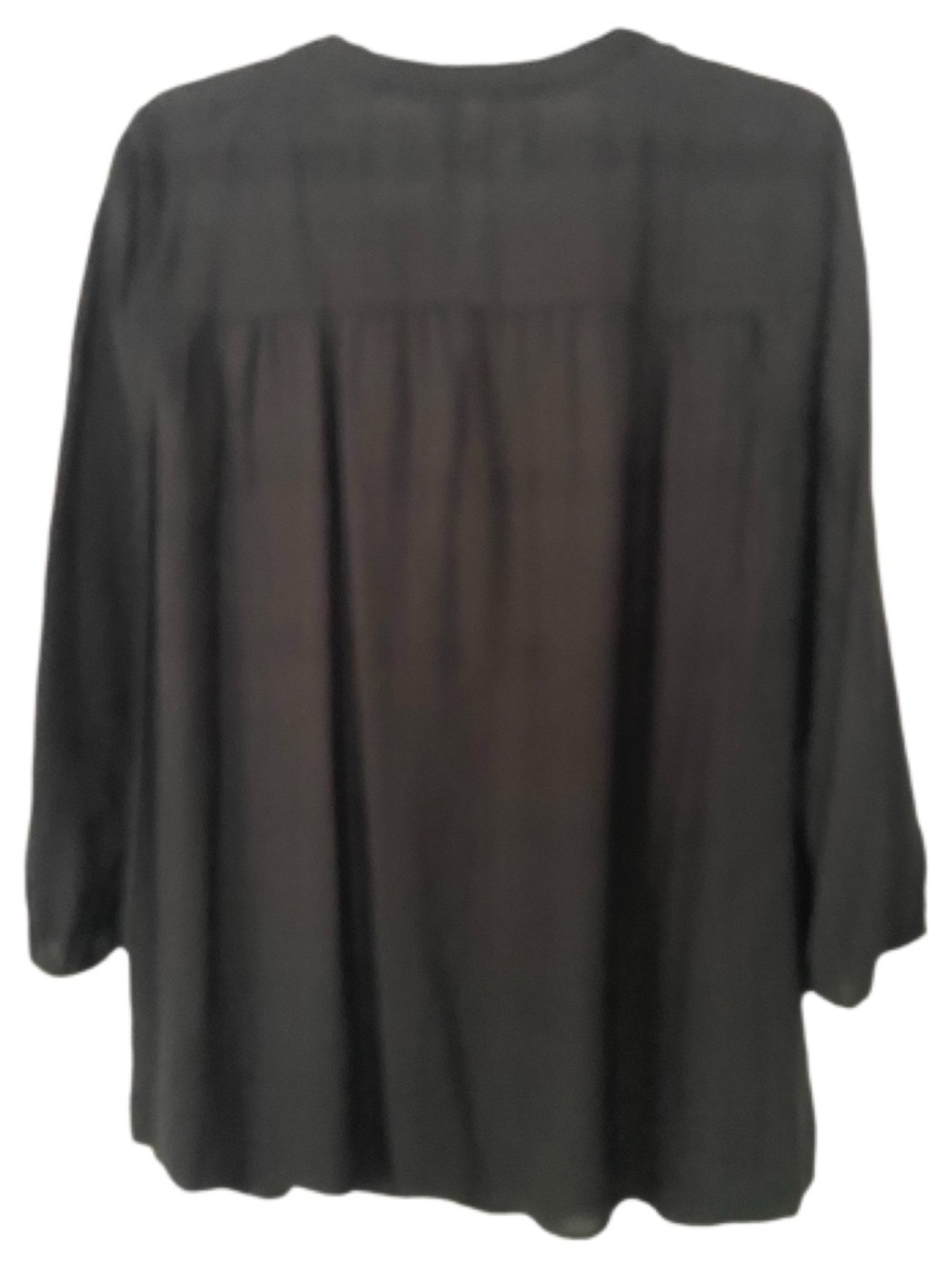 Time and Tru Black Bohemian Blouse Size L (12-14) - Picture 2 of 14